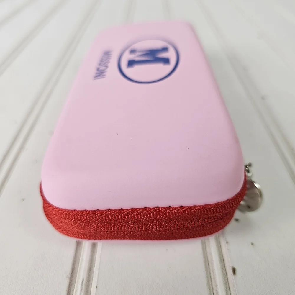 Missoni Sunglasses Case Pink Red Zip Around and Lanyard ONLY‎